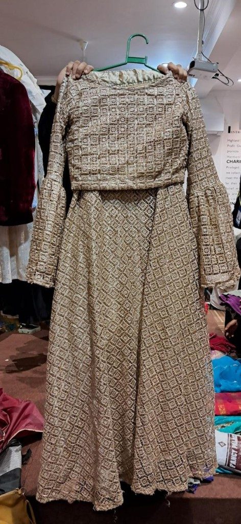 Libaas Gold Lace Lehenga