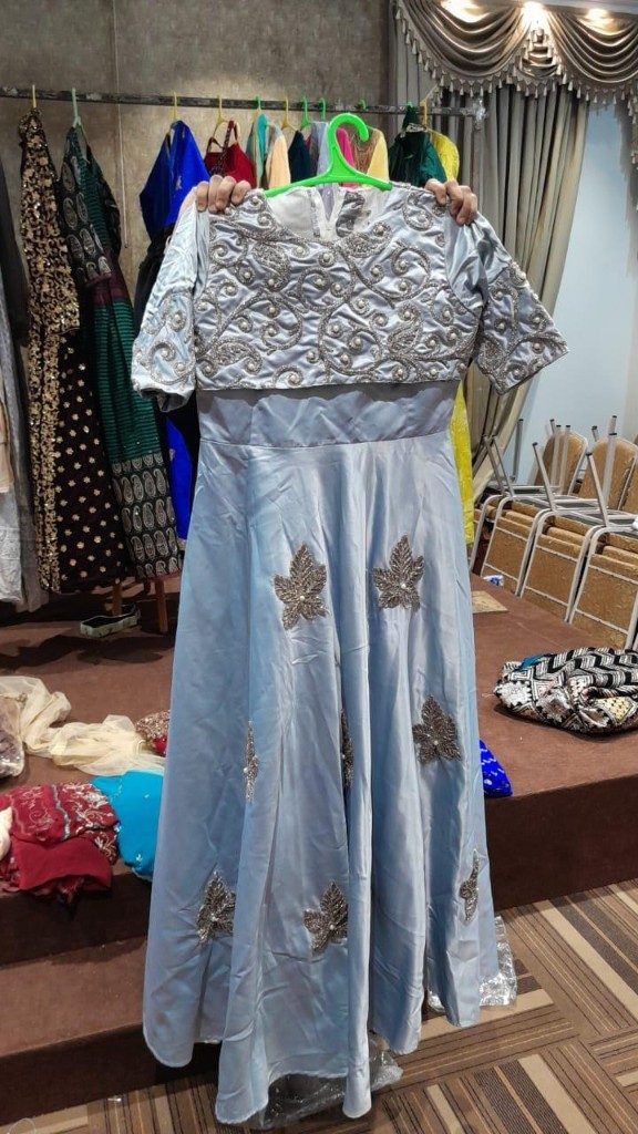 Libaas Ice Blue Anarkali