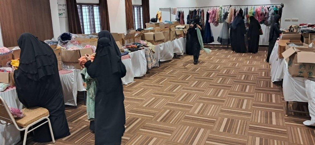 Libaas Volunteers Sorting Garments