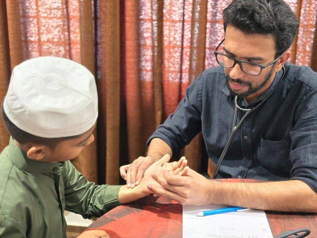 A Day With Orphan - Hand Checkup